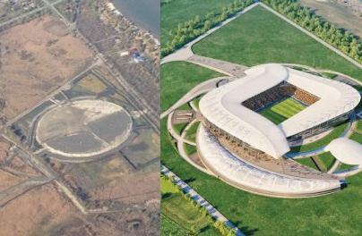 Задача по намыву территории под стадион к ЧМ-2018 в Ростове выполнена