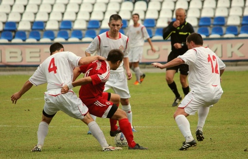 Фотоотчет матча ФК"МАЯК" - ФК "Славяне".Фото пресс-службы ФК"МАЯК" Волгодонск
