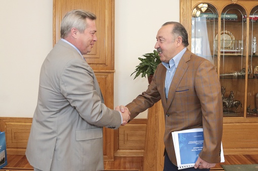 Василий Голубев и Валерий Газзаев обсудили перспективы развития российского футбола